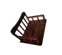 mophrati Nouveau-né Photographie Accessoires posant Aide Bois lit Fond Bambou bébé garçons Filles Photo Meubles pour la Pleine Lune, Couleur café