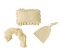 mophrati Nouveau-né Photographie Accessoires Pose Aide Oreiller bébé Douche Emballage Tissu Doux Casquettes Chapeau Studio Photo Outil auxiliaire, Jaune Clair