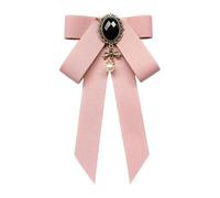 mophrati Nœud papillon élégant et raffiné, idéal pour les femmes qui souhaitent se distinguer lors d'anniversaires d'occasions spéciales. Broche, Rose