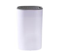 mophrati Organisation des couteaux de forme carrée avec bloc détachable, organisation sûre et sûre, nettoyage facile, polyvalent, idéal pour trancheuse, blanc