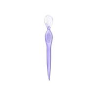 mophrati Outil de maquillage Portable toilettage modèle d'approvisionnement court oeil brun rasoir Facial rasoir Shapers Prink outils sourcil pochoir, Violet transparent