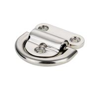 mophrati Pad Eye D Anneau d'Arrimage Point d'ancrage en Acier Inoxydable Pratique Installation Remorque Coffre Polyvalent Pliable, 63mm