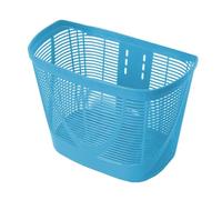 mophrati Panier de vélo vintage, facile à et étanche, grande capacité. Fabriqué en plastique, il sert également de support de guidon pour faire du shopping du vélo, Bleu