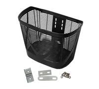 mophrati Panier léger pour vélo, facile à nettoyer, grande capacité, idéal pour les courses et les objets du quotidien lors de vos balades à vélo. Support amovible pour, Noir, 33 x 22.5 x 25 cm