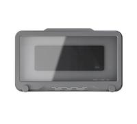 mophrati Parois de téléphone portable rotatives, aucun perçage requis, conception étanche, durable, pour salles de bains et communs compatibles, gris