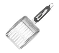 mophrati Pelle avec Support Bord renforcé pour Plus de durabilité et d'efficacité pour Pelle à litière pour Chat Unisexe en métal avec poussée Profonde, Couleurs primaires