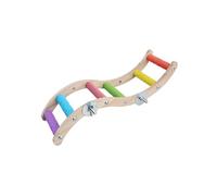 mophrati Perchoir en Bois Durable pour Oiseaux, pour aux Couleurs Vives, pour Une activité Physique et Un Divertissement accrus. Échelle-perchoir en Bois