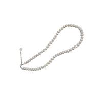 mophrati Perle d'eau douce naturelle Chokers bijoux réglables accessoire de mode femmes couleur blanche chaîne collier cadeaux Banquet, 32cm