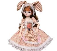 mophrati Petite Fille poupée Bricolage Robe poupées beauté Maquillage Jouet Mode léger Portable Peau Amical Mariage Chiffon Jouets pour Cadeau, Tapez 6, Édition Musicale