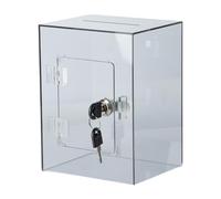 mophrati Petite Tirelire Transparente, Pratique et Facile d'accès, idéale pour décorer Une Chambre Un Salon. Un Choix judicieux pour Les Enfants et Les Adultes, Gris, 20 x 15 x 12 cm