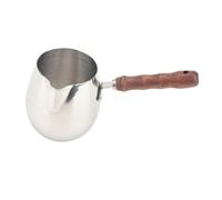 mophrati Pichet à lait professionnel à long manche pour un café crémeux autres liquides chauffer. Facile nettoyer grâce son long manche.