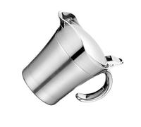 mophrati Pichet à Sauce thermique à Double paroi, pour servir des Sauces chaudes sans se brûler les mains avec couvercle, bouteille d'assaisonnement isolée avec couvercle