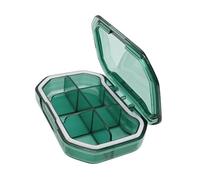 mophrati Pilulier de Voyage étanche pour protéger Vos pilules Lors de Vos Aventures en Plein air. Petit Compartiment Rangement pour pilules Quotidiennes, Vert, Rectangle