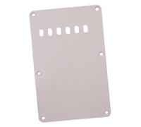 mophrati Plaque arrière de cache-cavité de vibrato 6 trous pour guitare, robuste et durable, Pour assurant un passage efficace des cordes. Produit : Plaque arrière de ressort, Blanc