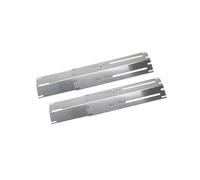 mophrati Plaque chauffante de Remplacement pour Grille avec diffuseur de Chaleur en Acier Inoxydable. Couvercle brûleur avec déflecteur argenté pour Une Cuisson Uniforme, 2 pièces, 11.75 Pouces