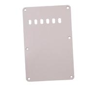 mophrati Plaque de pour guitare électrique avec six trous ovales, cache-cavité de vibrato, pièce de rechange robuste, Blanc