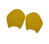 mophrati Plaquettes de Natation pour nageurs confirmés, Confortables et adaptées à la Natation Estivale, à l'aquagym et l'entraînement. Fabriquées en Silicone PP, Elles, Jaune, L
