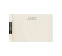 mophrati Plateau chauffant électrique, Assistant domestique polyvalent pour les fêtes, plateau chauffant électrique en Silicone de qualité supérieure, température des aliments, Blanc