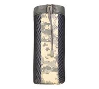 mophrati Pochette pour bouteille d'eau sac de transport à cordon étanche Camouflage 800ml tasse paquet trou de vidange chasse grande capacité, Camouflage gris