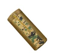 mophrati Pochette pour bouteille d'eau sac de transport à cordon étanche Camouflage 800ml tasse paquet trou de vidange chasse grande capacité, Camouflage vert