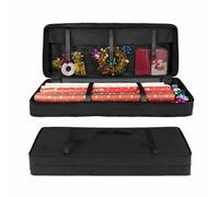 mophrati Pochettes de rangement pour sacs cadeaux de Noël Oxford, sac d'emballage Oxford, pour le rangement des emballages cadeaux et des contenants en papier, noir