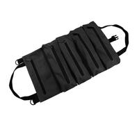 mophrati Portable Plusieurs Poches Retrousser Sac en Toile clé Tournevis Pinces Ciseaux Fermeture à glissière Pochette de Transport Outil à Main, Le Noir