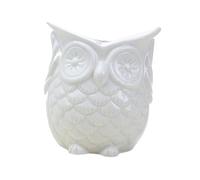 mophrati Pot à bonsaï tendance en forme de hibou, élégant, Non écoute Blanc | céramique pour la décoration de la maison du bureau. Le bonsaï est très adapté à la culture de petites plantes. Joli de