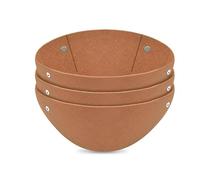 mophrati Pot panier rond 3 pièces, doublure en tissu. drainage, circulation de l'air, réutilisable, à l'épreuve des oiseaux pour une utilisation intérieure et extérieure.