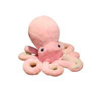 mophrati Poulpe en Peluche Jouets Poupées en Peluche Jouet Petit Pendentif Oreiller Réaliste pour Enfants Bébé De Noël Cadeau d'anniversaire, Rose, 45cm