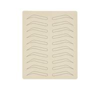 mophrati Pratique des sourcils Peau Silicone Microblading Coloration Toucher réaliste Aucune encre nécessaire Formation sans encre pour une utilisation débutante, 1 PCS