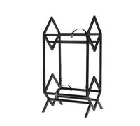 mophrati Présentoir à disques vinyles à double niveau, étagère de rangement pour platine vinyle offrant un espace stable pour livres et CD. Étagère de rangement en métal.