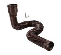 mophrati Rallonge de descente de gouttière universelle réglable, longueur flexible, facile à installer pour une Pour bonne évacuation des eaux pluviales. Accessoire pour, brun, 150 cm
