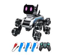 mophrati RC Robot Chien Interactif Chien Intelligent Télécommande Jouets Amusants Et Éducatifs Enfants Interaction Parent-Enfant Télécommande Interactive Robot Traning Toy