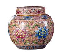 mophrati Récipient de stockage de thé en porcelaine scellé - Ajout indispensable à la décoration intérieure Pot en céramique pour stocker des boîtes thé vrac Pot bouteille stockage