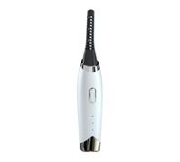 mophrati Recourbe-cils électrique ABS 200mAh 2.9W couverture en silicone Rechargeable cils brosse à friser maison outils de maquillage, Blanc