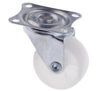 mophrati Roue pivotante industrielle robuste en nylon durable, légère et résistante à la saleté. Roulettes de rechange universelles pivotantes à 360° pour présentoirs et expositions.