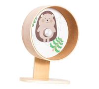 mophrati Roue silencieuse en Bois pour Hamster, idéale pour l'exercice des Petits Animaux de Compagnie. Hauteur réglable pour Tous Les âges. Un Excellent Choix pour Votre
