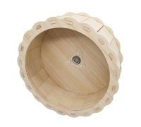 mophrati Roue silencieuse pour Hamster, Accessoire en Bois Bien conçu pour Hamsters Nains, Chatons, gerbilles et Animaux de Compagnie interactifs. Roue d'exercice pour Hamster, Bois, 15 x 6.5 cm
