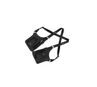 mophrati Sac à bandoulière à la Mode sous Les Bras en Cuir PU pour l'extérieur et Les paramètres décontractés Bandoulière de Loisirs Sac sous Les Bras Facile Transporter, Noir, 27.5x31cm