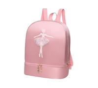 mophrati Sac à main de danse classique pour petite fille,Rose,Modèle A | élégant pour les cours et événements de danse. Joli sac à pour enfant, bandoulière réglable, souple, avec compartiment