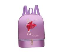 mophrati Sac à Main de Danse Classique pour Petite Fille,Violet,StyleB | élégant pour les cours et événements de danse. Joli sac à pour enfant, bandoulière réglable, souple, avec compartiment