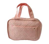 mophrati Sac de Lavage imperméable et Durable avec Rangement et Classification en Couches, Sac d'organisation en Polyester, de Maquillage, Voyage, Trousse Toilette Rose