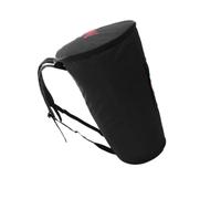 mophrati Sac Djembe imperméable en tissu Oxford, rangement de avec ceinture réglable, résistant à l'usure, transport africain, fond antidérapant, 12 pouces Noir