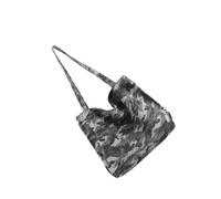mophrati Sac en toile Vintage pour femmes, sac à bandoulière en tissu Camouflage, respirant et résistant à la saleté, Style et fonctionnalité, gris