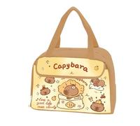 mophrati Sac imprimé imperméable mignon Capybara Sac Capybara à déjeuner à déjeuner avec imprimé animal fourre-tout étudiants sur, tapez+3