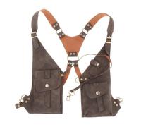 mophrati Sacoche sous Le Bras Portable, Pratique et Tendance, conçue pour allier Confort et Style en Toutes circonstances. Ses Doubles Bretelles ajoutent Une, Café, 38 x 14 cm