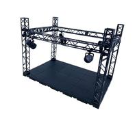 mophrati Scène d'affichage de Garage pour Figurine d'action modèle, Affichage Multi-Angle Facile à Assembler avec lumière, scène Clignotante avec lumière pour Figurines de Collection