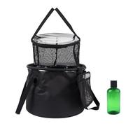 mophrati Seau pliable, récipient à eau, seau de pêche, grande capacité pour laver les légumes au camping. Multifonctionnel pour le camping et les activités de plein air. Bassine pêche portable avec