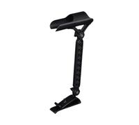 mophrati Support de Canne à pêche Flexible et réglable, Organisateur de Seau de pêche, Support de Canne à pour Seau Glace et Radeau, Fixation par Clip sur, Noir, 25 cm