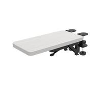 mophrati Support de coude pour Ordinateur, Support de Bras Ergonomique pour Table de Bureau Domicile, Porte-Tapis de Souris Premium pour Un Confort Optimal, Pliable pour, Blanc, 30 x 15 cm